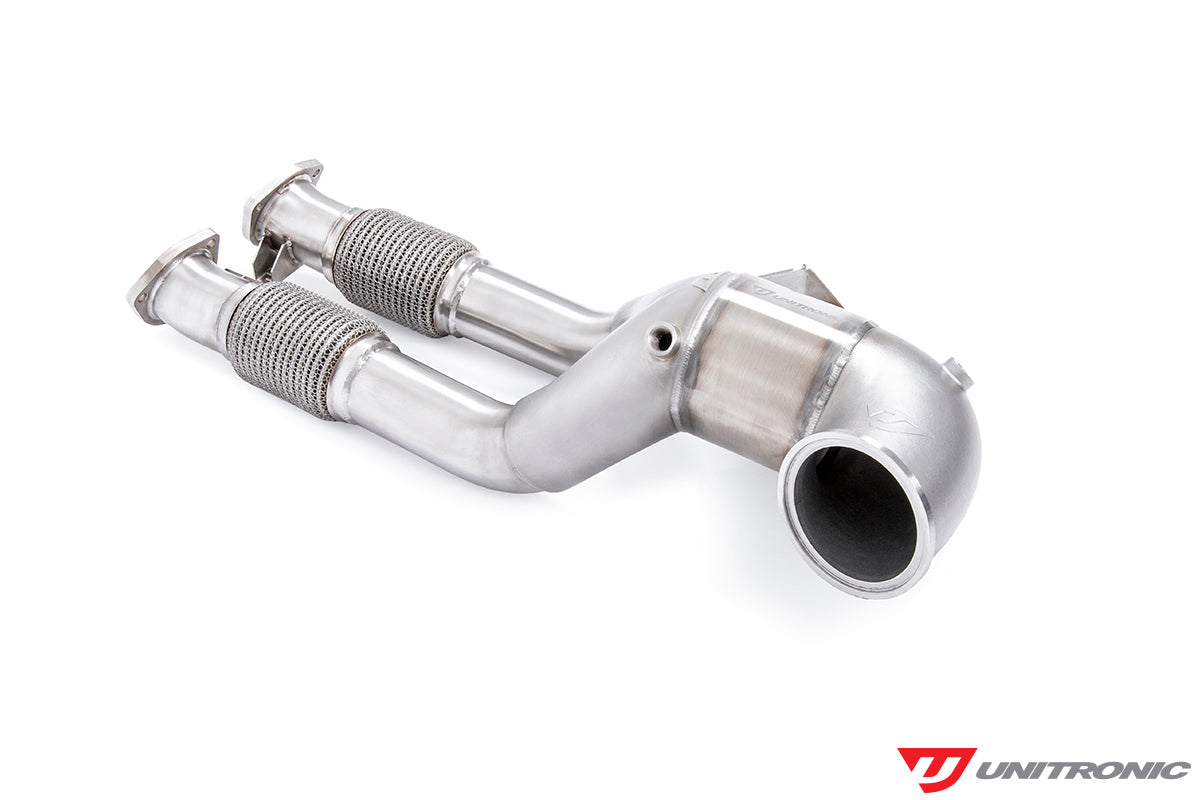 Unitronic Downpipe with Midpipes for Audi 8V RS3 & 8S TTRS - 2.5TFSI EVO