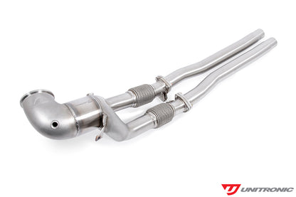 Unitronic Downpipe with Midpipes for Audi 8V RS3 & 8S TTRS - 2.5TFSI EVO