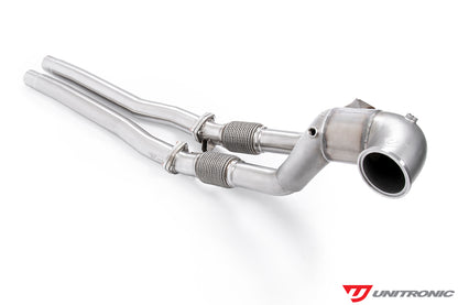 Unitronic Downpipe with Midpipes for Audi 8V RS3 & 8S TTRS - 2.5TFSI EVO