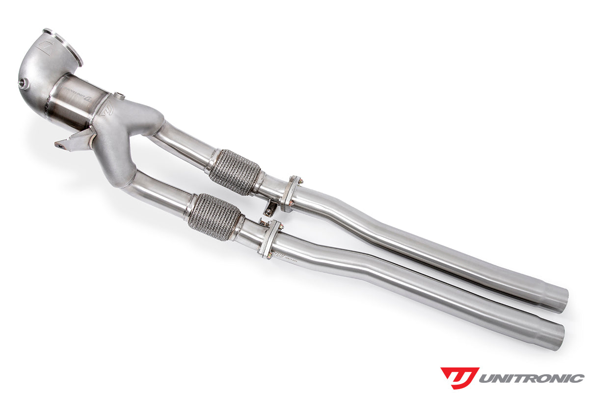 Unitronic Downpipe with Midpipes for Audi 8V RS3 & 8S TTRS - 2.5TFSI EVO