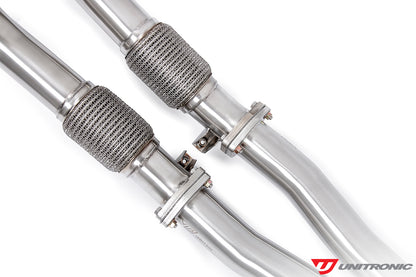 Unitronic Downpipe with Midpipes for Audi 8V RS3 & 8S TTRS - 2.5TFSI EVO