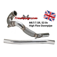 4" High Flow Race Downpipe | Mk7 VW Golf R & Audi 8V A3 (Quattro), S3 2.0T EA888.3 MQB AWD | Trackslag