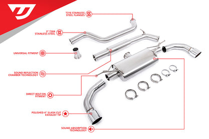 Unitronic Cat-Back for Mk8 GTI