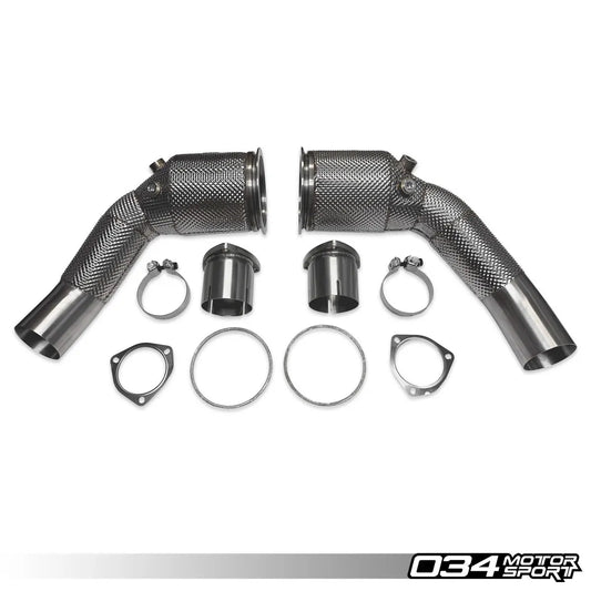 034Motorsport Stainless Steel Racing Catalyst Set For Audi RS6/RS7 C8