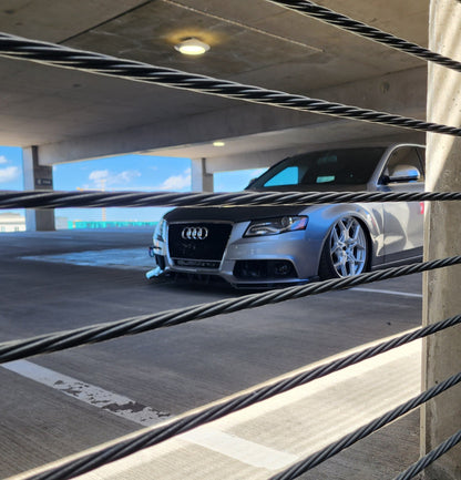 B8 RS4 Honeycomb Grille Quattro Black Frame Black Mesh Black Lower Frame | Audi B8 A4 Non S-Line Sedan, A4 S-Line Sedan, S4 Sedan | Canadian Auto Performance
